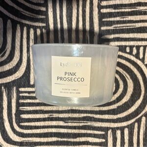 Pink Prosecco Candle 🕯️Cool iridescent jar